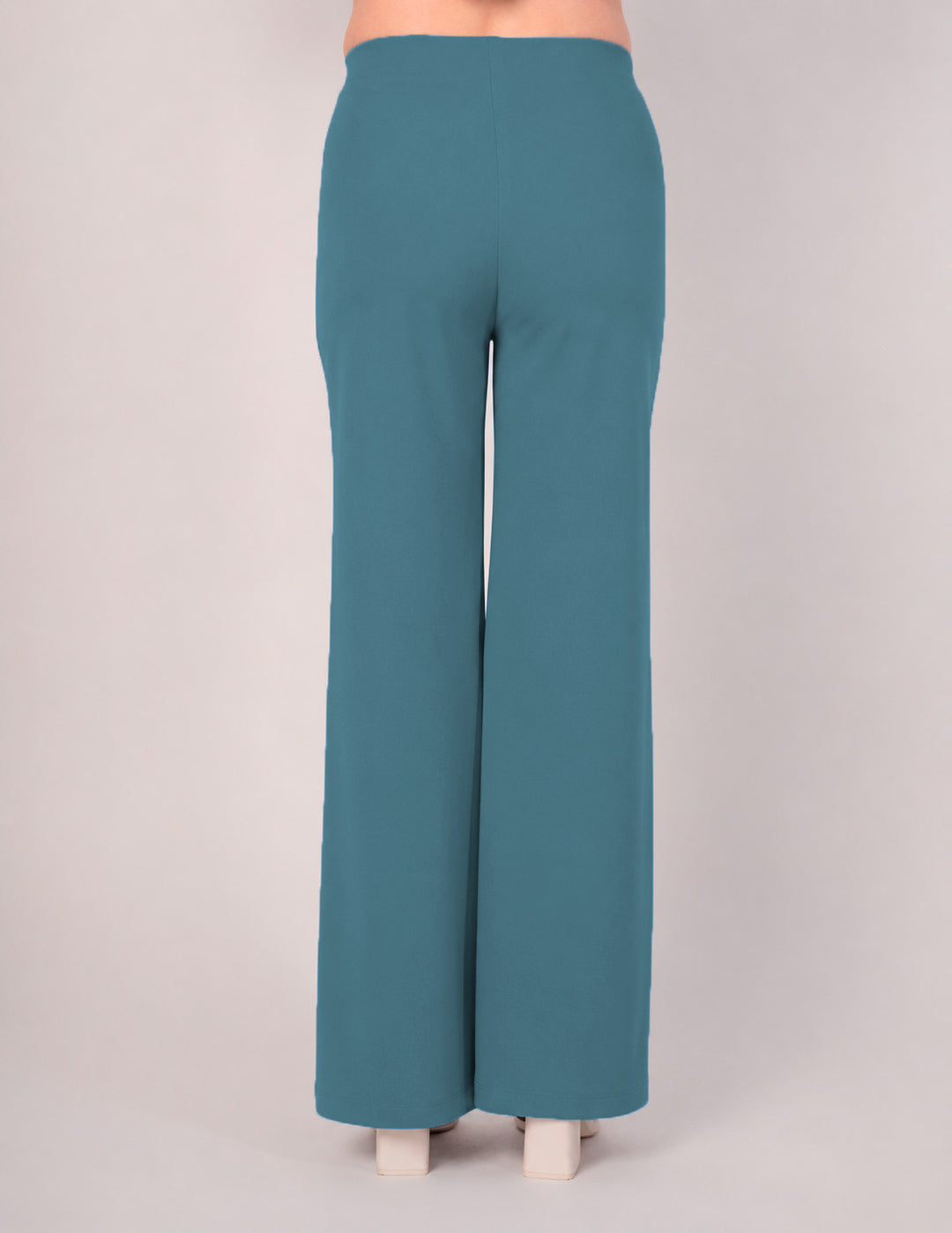 Pantalón de vestir azul denim a la cintura