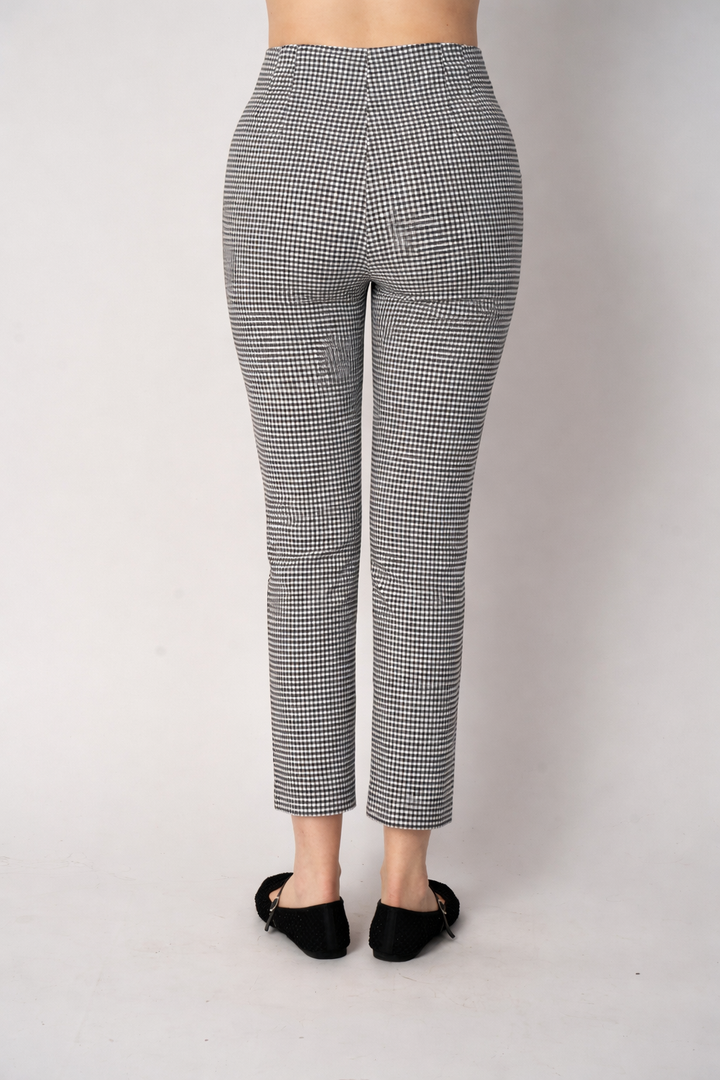 Pantalón a la cintura largo tobillero (disponible en negro y blanco con negro)