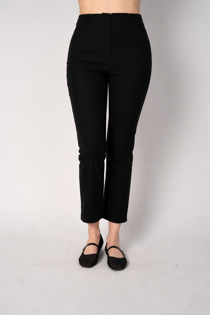 Pantalón a la cintura largo tobillero (disponible en negro y blanco con negro)