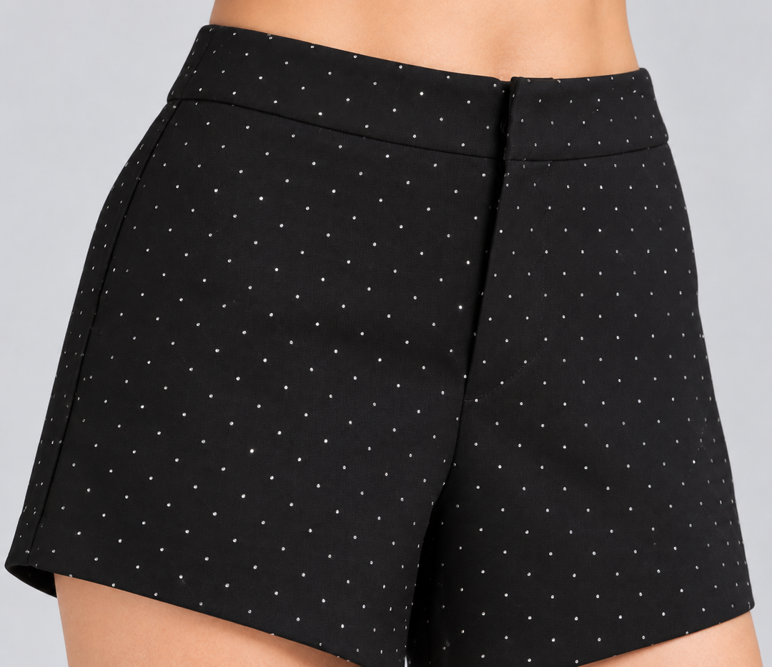Short de vestir negro