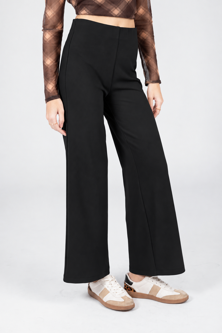 Pantalón de vestir de talle alto (disponible en negro y beige)