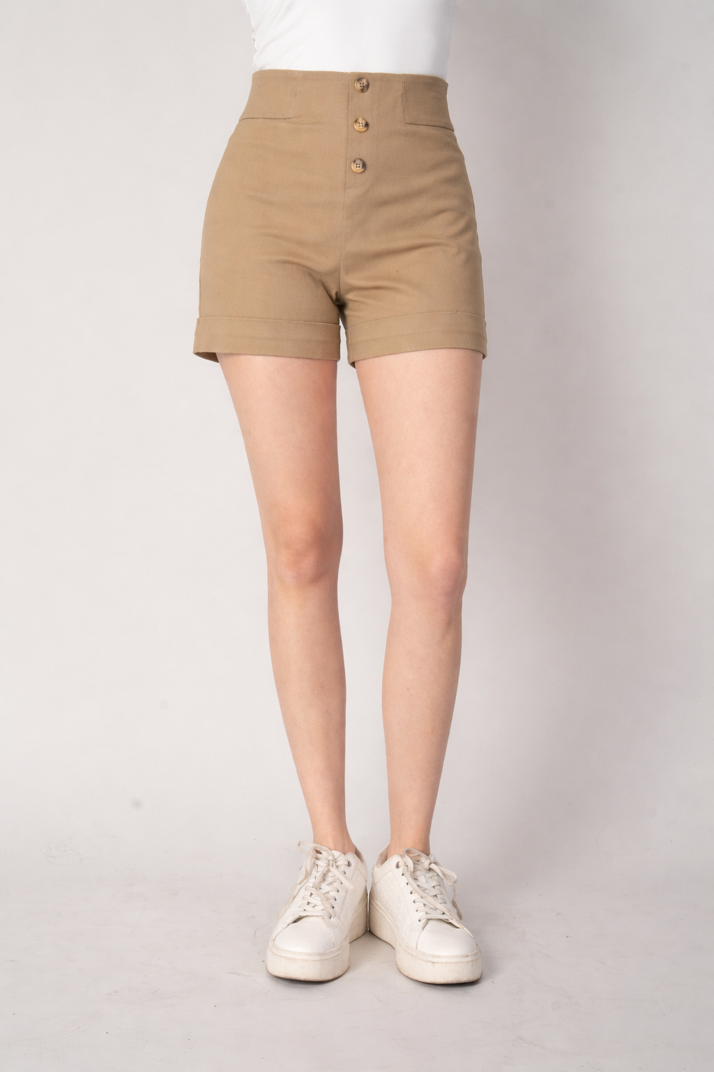 Short de vestir café