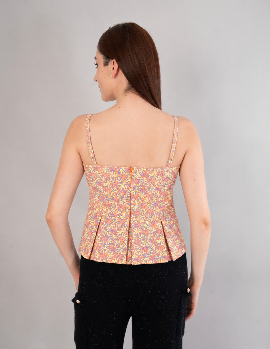 Blusa de tirantes estampada  (disponible en fiusha y coral)