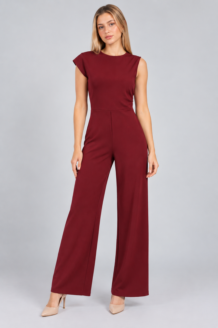 Jumpsuit de vestir largo (disponible en negro y vino)
