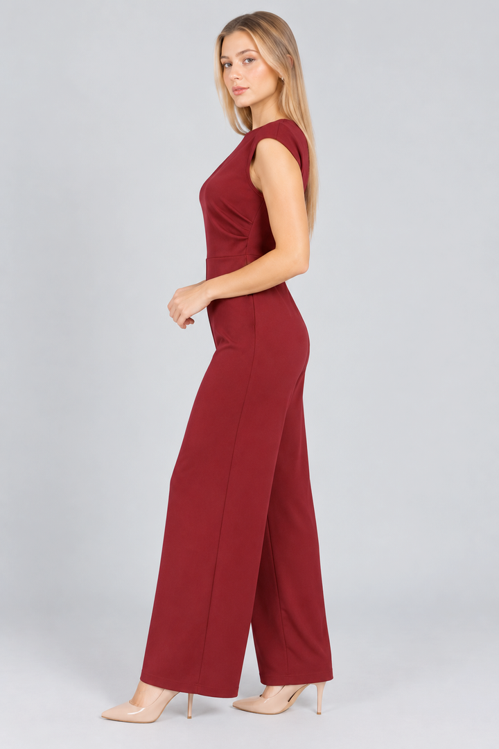 Jumpsuit de vestir largo (disponible en negro y vino)