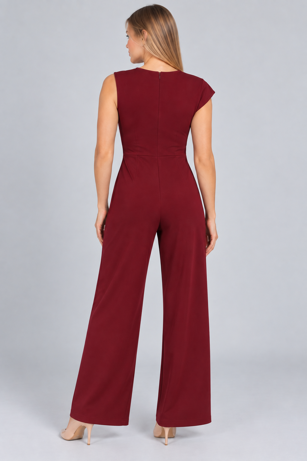 Jumpsuit de vestir largo (disponible en negro y vino)
