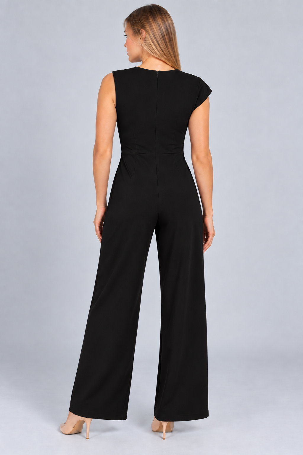 Jumpsuit de vestir largo (disponible en negro y vino)