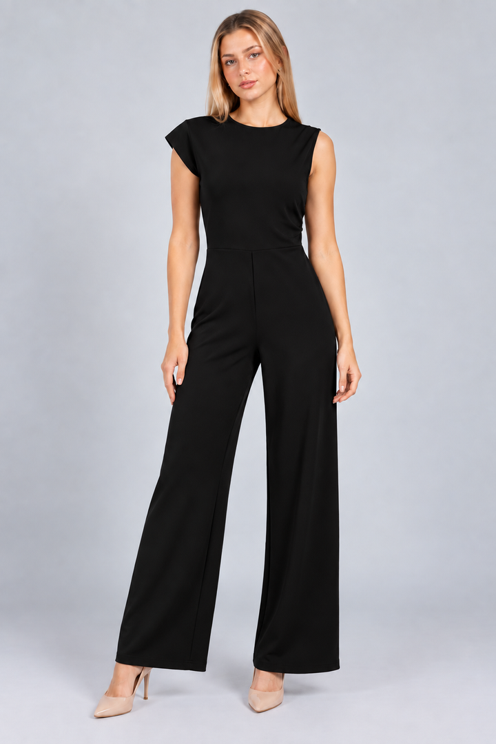 Jumpsuit de vestir largo (disponible en negro y vino)