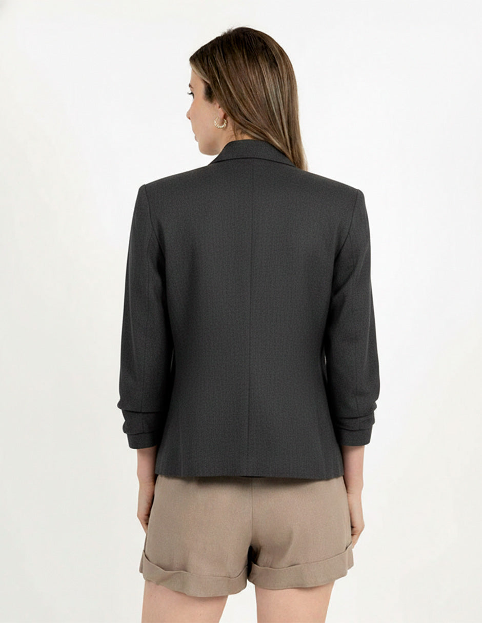 Saco de vestir manga 3/4 con ligero strech (negro, beige y gris)