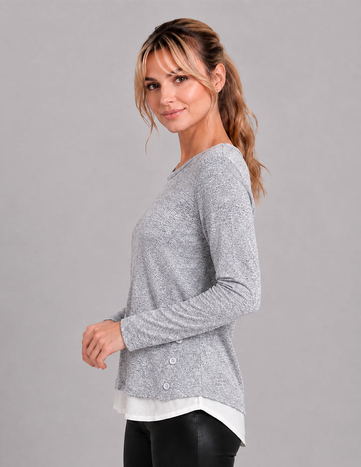 Blusa tipo suérte (disponible en vino y gris claro)