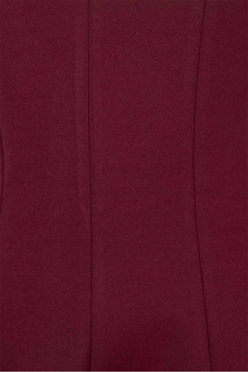 Vestido corto color vino