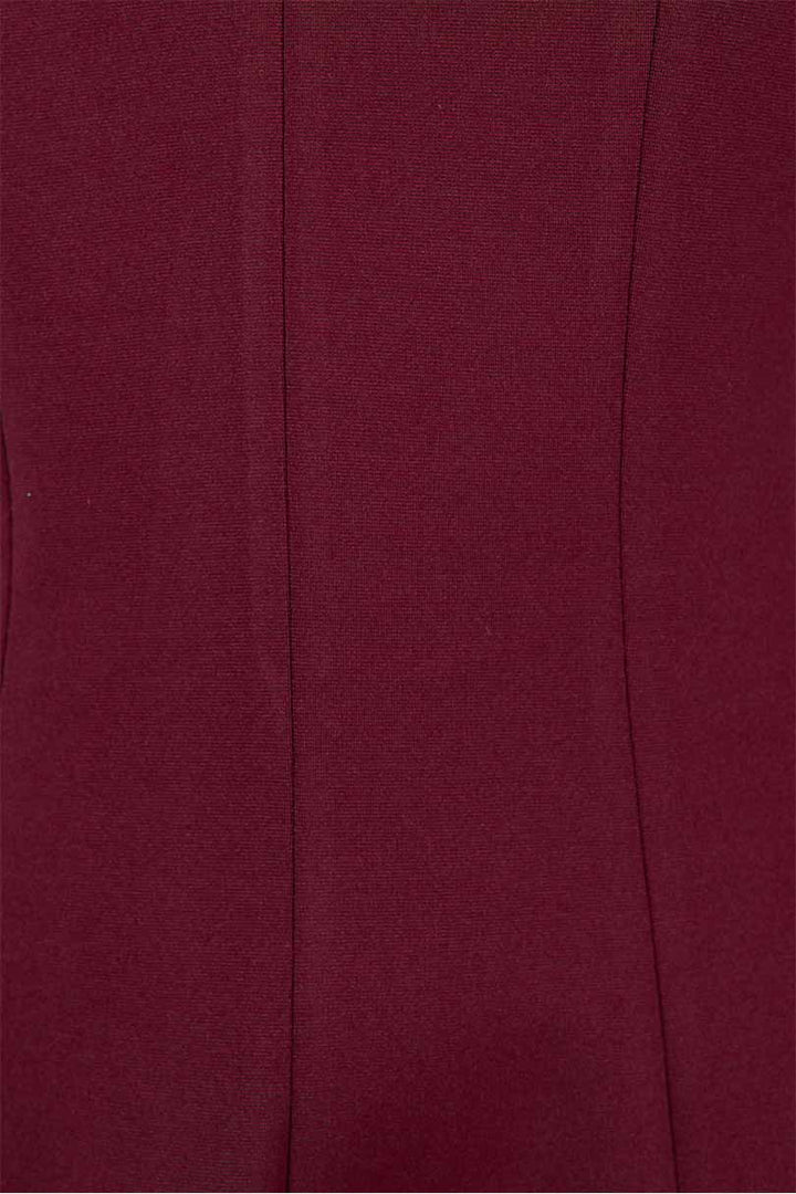 Vestido corto color vino