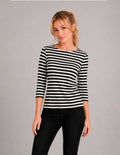 Blusa de rayas mangas 3/4