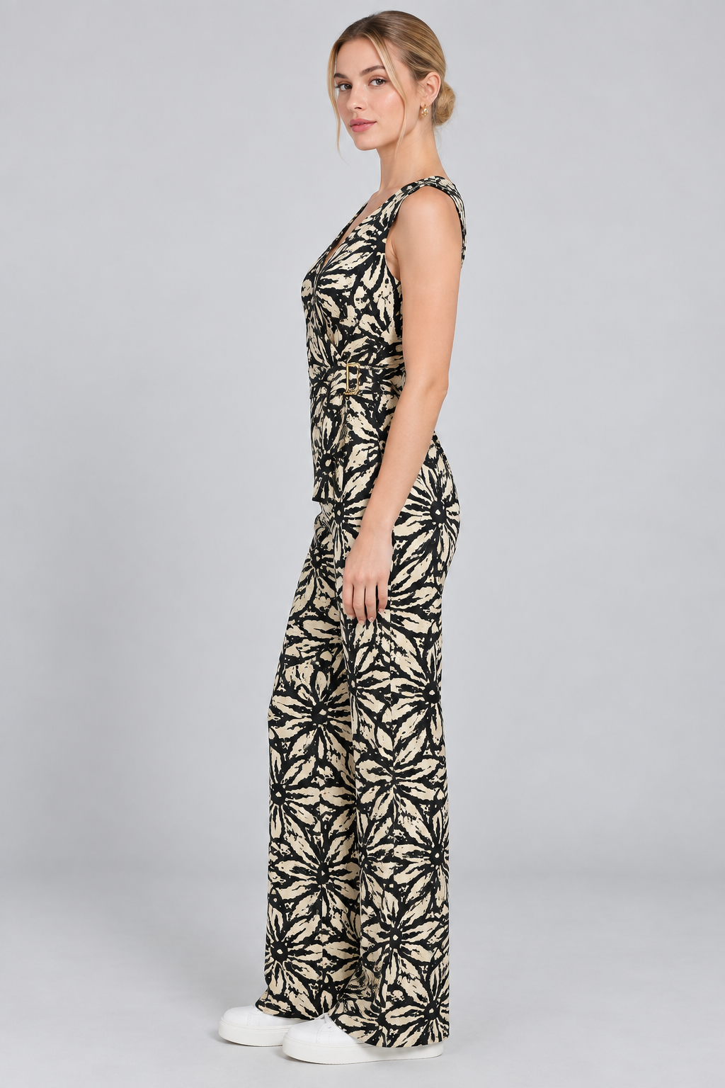 Jumpsuit bicolor largo de vestir