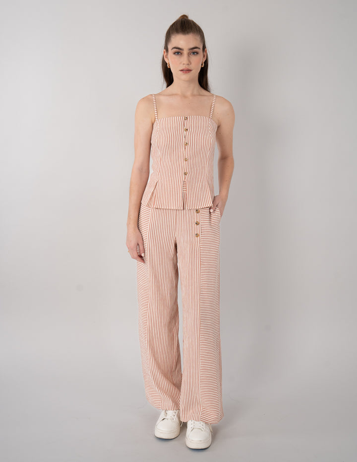 Top estampado con botones (Conjunto)