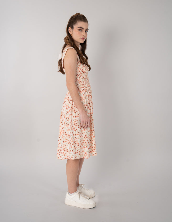 Vestido estampado sin mangas