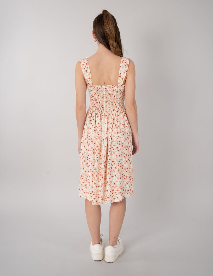 Vestido estampado sin mangas