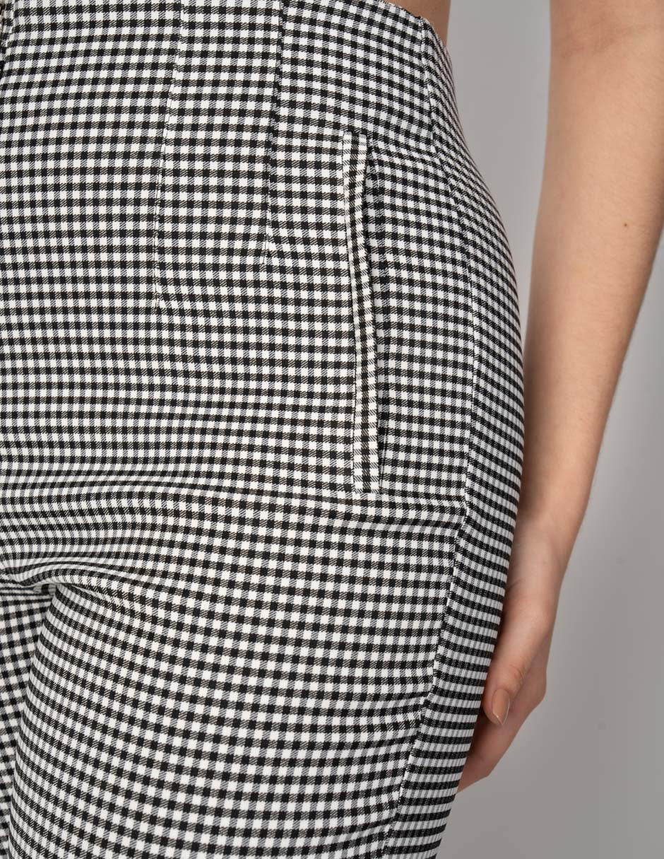 Pantalón a la cintura largo tobillero (disponible en negro y blanco con negro)