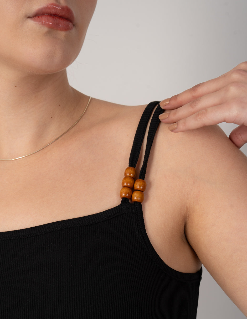 Blusa de tirantes (disponible en negro / ivory)