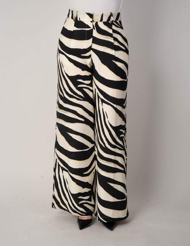 Pantalón de vestir con diseño de cebra (Conjunto)