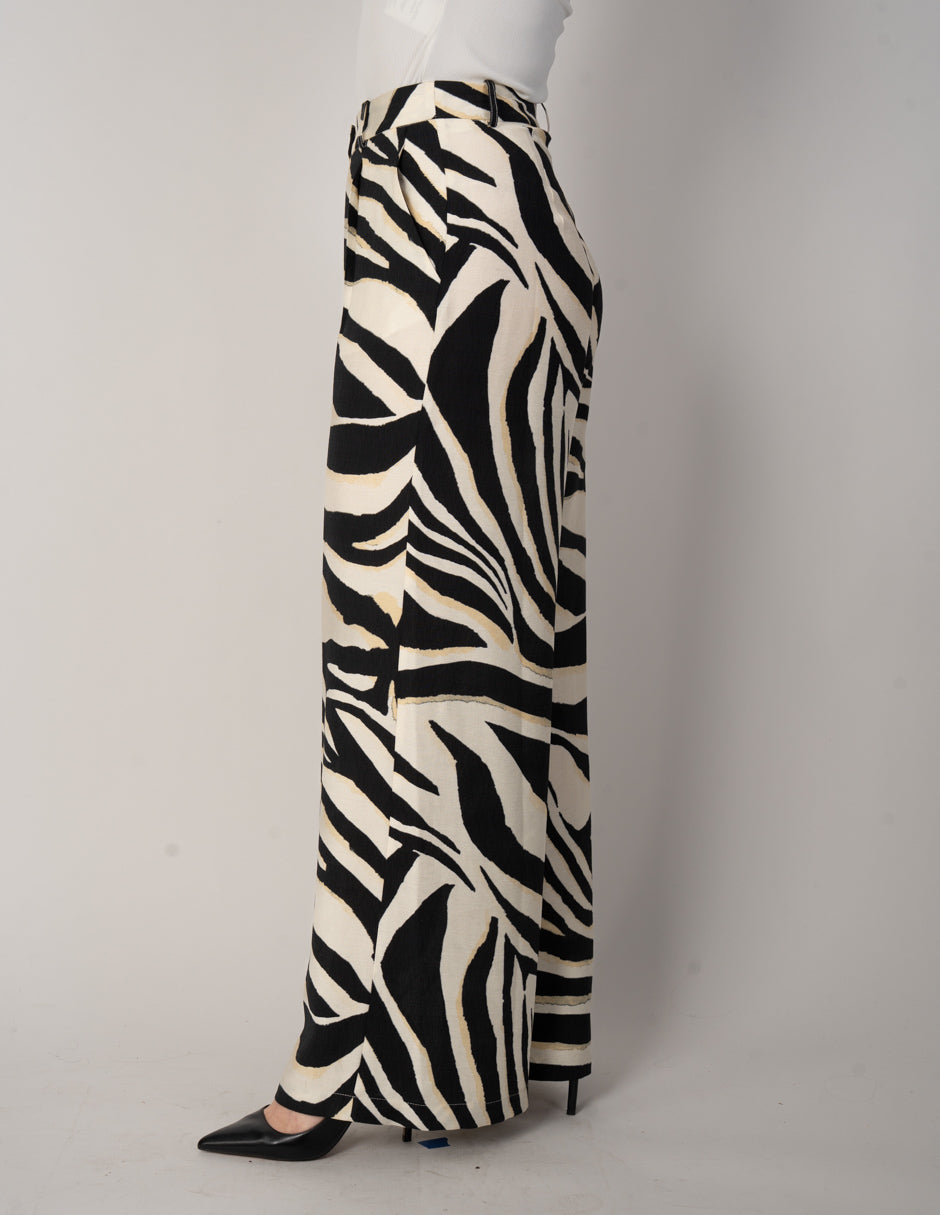 Pantalón de vestir con diseño de cebra (Conjunto)