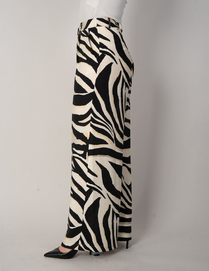 Pantalón de vestir con diseño de cebra (Conjunto)