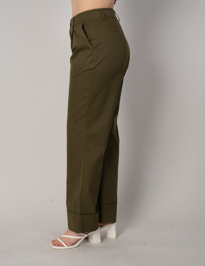 Pantalón de vestir verde olivo