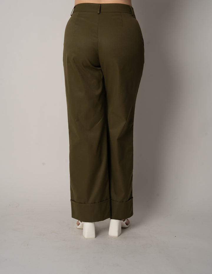 Pantalón de vestir verde olivo