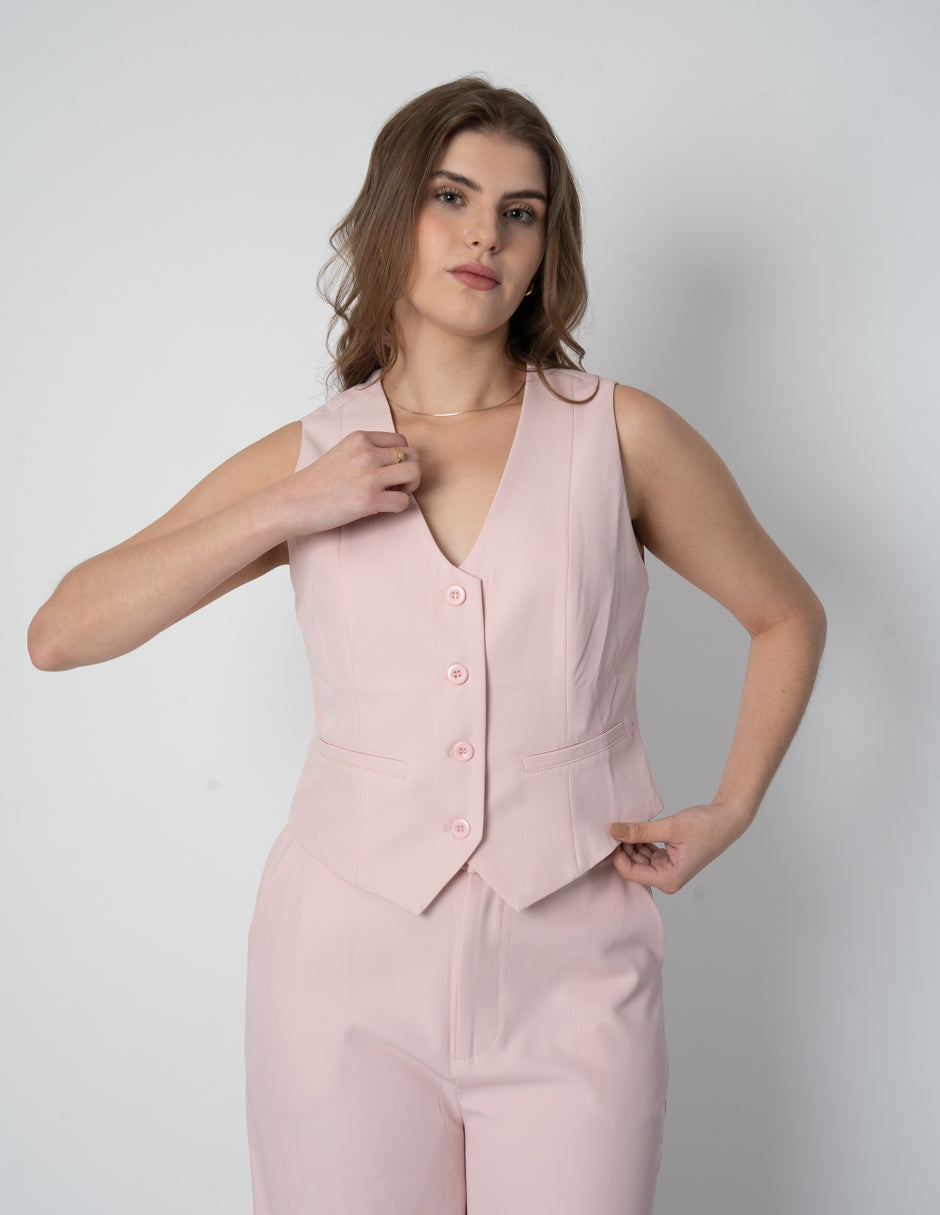 Chaleco Rosa de vestir