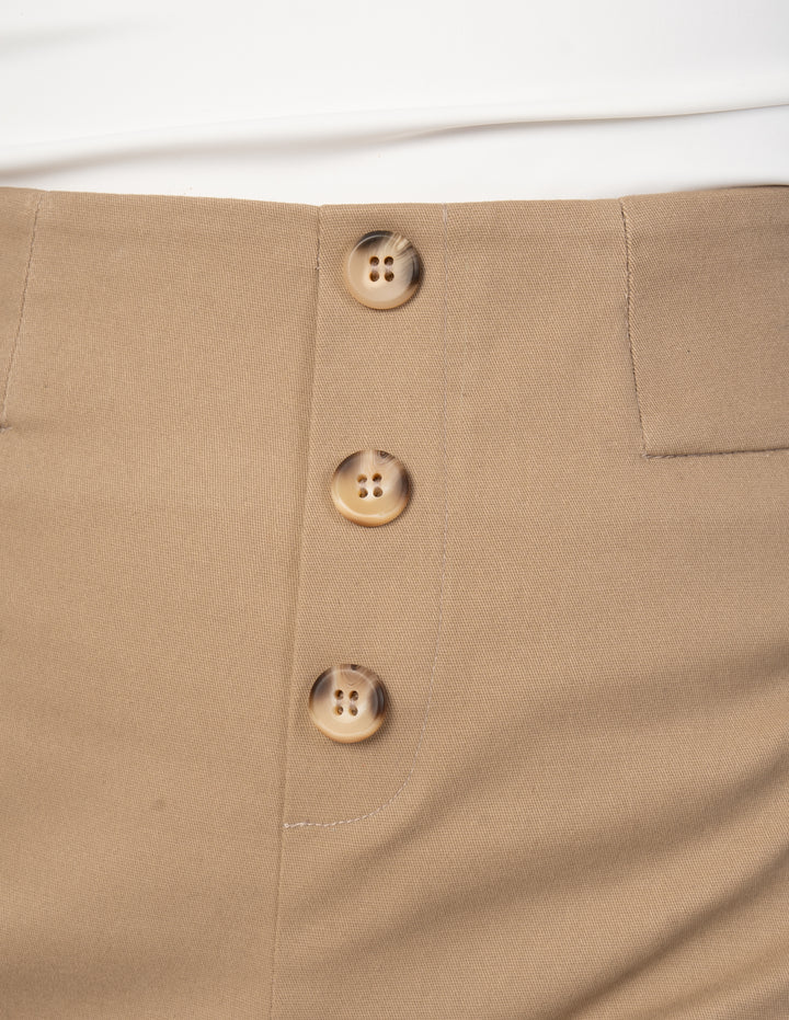 Short de vestir café